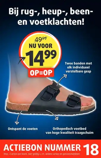 Lucovitaal Orthopedische slippers bij rug-, heup-, been- en voetklachten! aanbieding