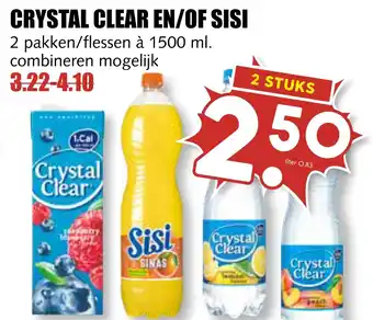 MCD Supermarkt CRYSTAL CLEAR EN/OF SISI aanbieding