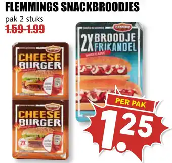 MCD Supermarkt FLEMMINGS SNACKBROODIES aanbieding