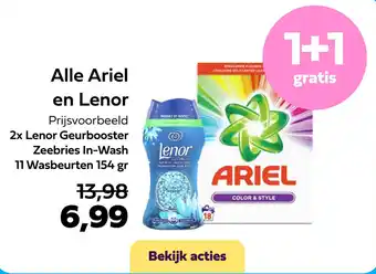 Plein.nl Lenor Geurbooster Zeebries In-Wash 11 Wasbeurten 154 gram aanbieding