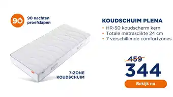 TotaalBED Koudschuim Plena aanbieding