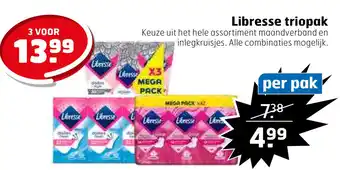 Trekpleister Libresse triopak aanbieding