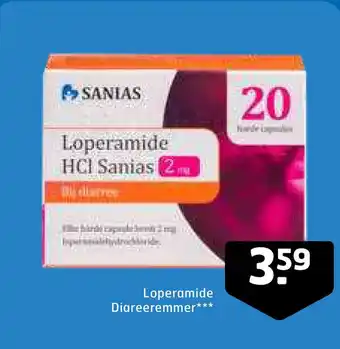 Trekpleister Loperamide Diareeremmer*** aanbieding