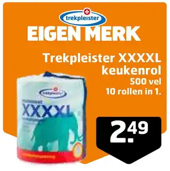 Trekpleister Trekpleister XXXXL keukenrol aanbieding