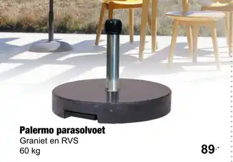 Tuincentrum De Boet Palermo parasolvoet Graniet en RVS 60 kg aanbieding