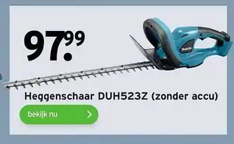 GAMMA Makita Heggenschaar DUH523Z (Zonder Accu) aanbieding