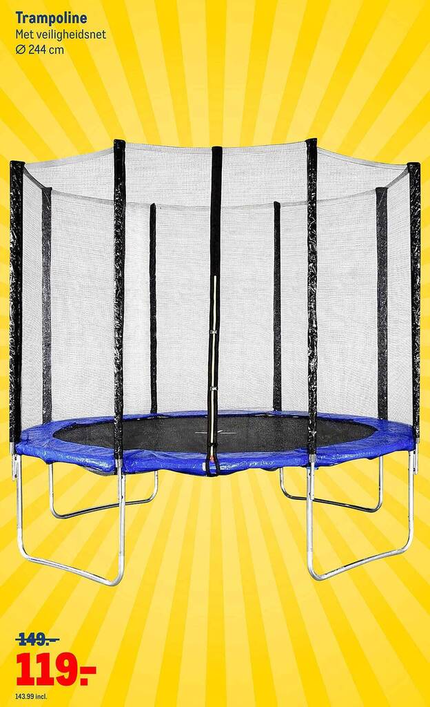 Trampoline Met aanbieding bij Makro