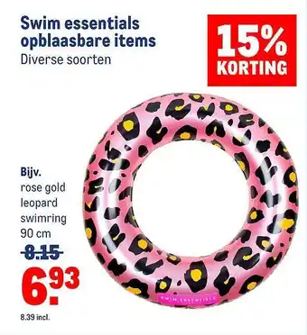 Makro Swim Essentials Opblaasbare Items 15% Korting aanbieding