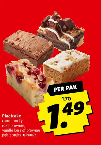 Boni Plaatcake aanbieding