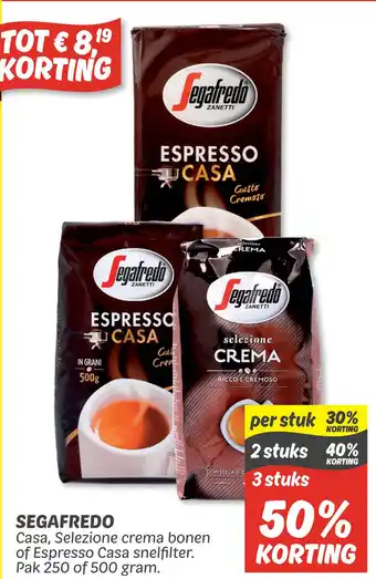 Dekamarkt SEGAFREDO aanbieding