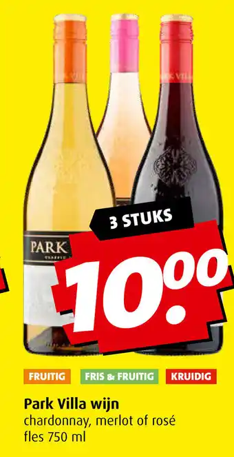 Boni Park Villa wijn 750 ml aanbieding