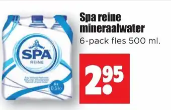 Dirk Spa reine mineraalwater 500 ml aanbieding