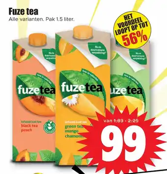 Dirk Fuze tea 1.5 liter aanbieding