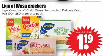 Dirk Liga of Wasa crackers aanbieding