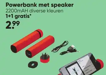 Big Bazar Powerbank met speaker aanbieding