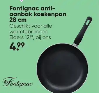 Big Bazar Fontignac anti- aanbak koekenpan 28 cm aanbieding