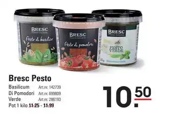 Sligro Bresc Pesto Basilicum, Di Pomodori Of Verde aanbieding