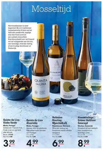 Sligro Quinta Da Lixa Vinho Verde, Quinta Da Lixa Alvarinho, Hofmann Riesling Muschelkalk Of Himmelstiege Grüner Veltliner Smaragd aanbieding