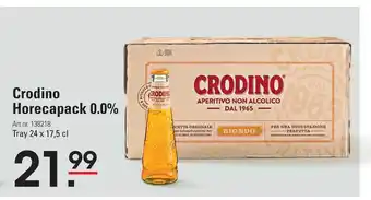 Sligro Crodino Horecapack 0.0% aanbieding