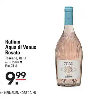 Sligro Ruffino Aqua Di Venus Rosato Toscane, Italië aanbieding