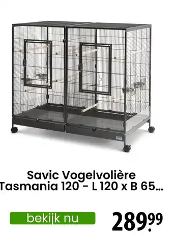 Zooplus Savic Vogelvoliere Tasmania 120 - L120 x B65 aanbieding