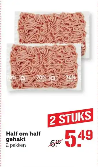 Coop Half om half gehakt 2st aanbieding