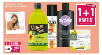 De Online Drogist Nature Box, N.A.E., Gliss Kur En Syoss Care 1+1 Gratis aanbieding