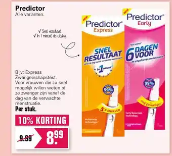 De Online Drogist Predictor aanbieding