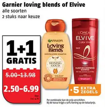 Poiesz Garnier loving blends of Elvive aanbieding