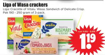 Dirk Liga of Wasa crackers aanbieding