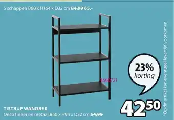 Jysk Tistrup Wandrek B60xH94xD32 cm aanbieding