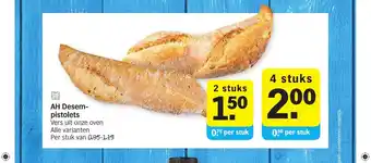 Albert Heijn Desempistolets 4 stuks aanbieding