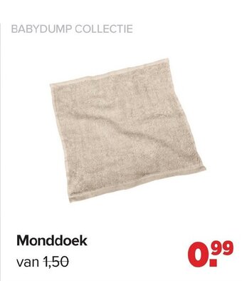 Baby-Dump Monddoek aanbieding