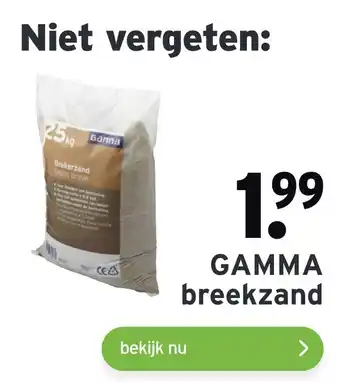 GAMMA GAMMA breekzand aanbieding