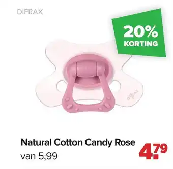 Baby-Dump Natural Cotton Candy Rose aanbieding