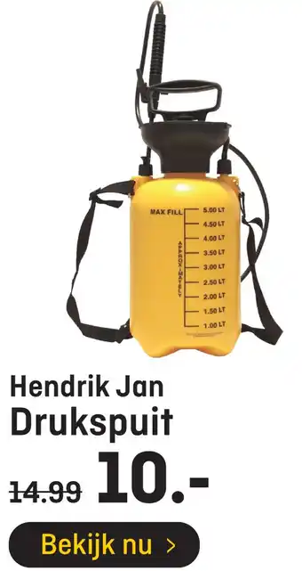 Hubo Hendrik Jan Drukspuit aanbieding