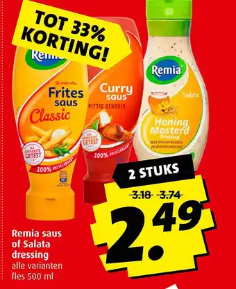 Boni Remia saus of Salata dressing aanbieding