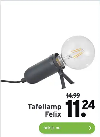 GAMMA Tafellamp Felix aanbieding