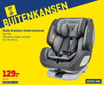 Makro Osann draaibare kinderautostoel Type One aanbieding