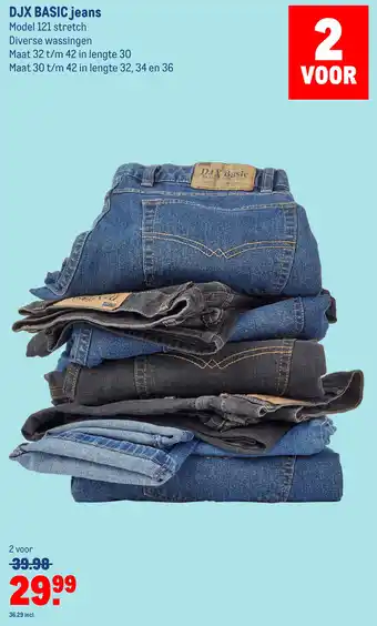 Makro DJX BASIC jeans Model 121 stretch aanbieding