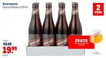 Makro Kwaremont Cluster 8 flesjes à 330 ml aanbieding