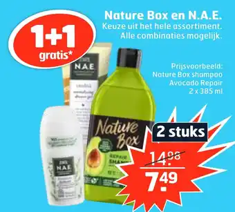 Trekpleister Nature Box en N.A.E. 385ml aanbieding