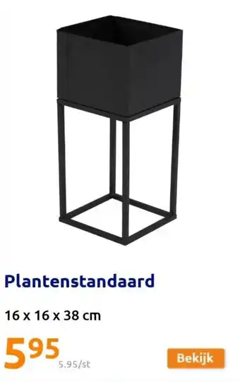 Action Plantenstandaard 16 x 16 x 38cm aanbieding