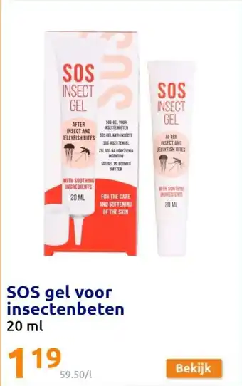 Action SOS gel voor insectenbeten 20ml aanbieding