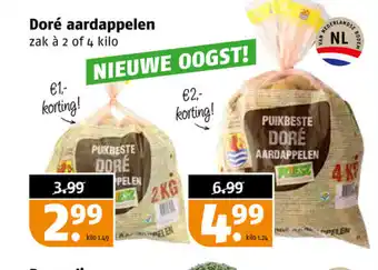 Poiesz Dore aardappelen 1.49kg aanbieding