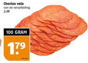 Poiesz Chorizo vela 100g aanbieding