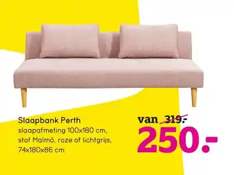 Leen Bakker Slaapbank Perth aanbieding