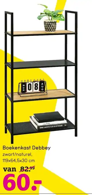 Leen Bakker Boekenkast Debbey 119x64,5x30 cm aanbieding