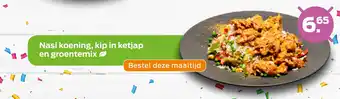 Uitgekookt Nasi Koening, Kip In Ketjap En Groentemix aanbieding