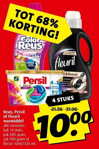 Boni Reus, Persil of Fleuril wasmiddel Wa aanbieding